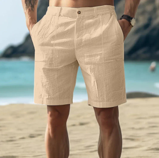 Damian - Men's casual linen shorts for relaxed summer days
